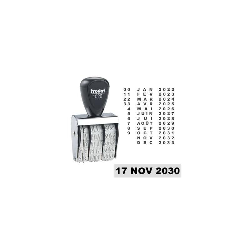 Tampon Dateur Trodat 1020 encrage séparé - 32x5mm