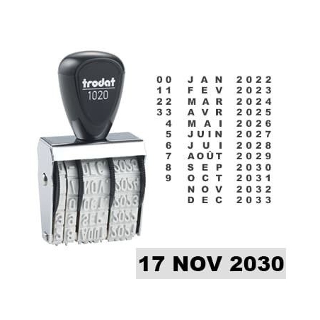 Tampon Dateur Trodat 1020 encrage séparé - 32x5mm