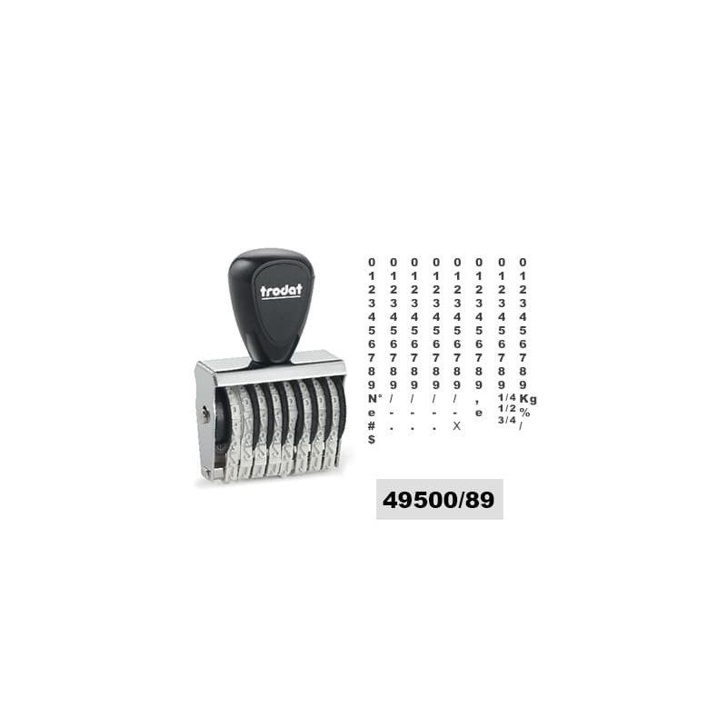 Tampon numéroteur Trodat 1548 encrage séparé - 8 bandes - 4x32mm
