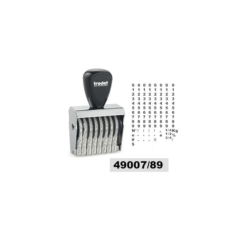 Tampon numéroteur Trodat 15510 encrage séparé - 10 bandes - 5x49mm