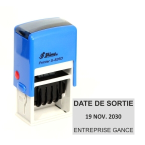 Tampon Dateur Shiny S826D - 41X24mm