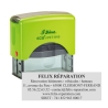 Tampon personnalisé - Shiny éco R-PET-845 - 6 lignes max - 70x25 mm