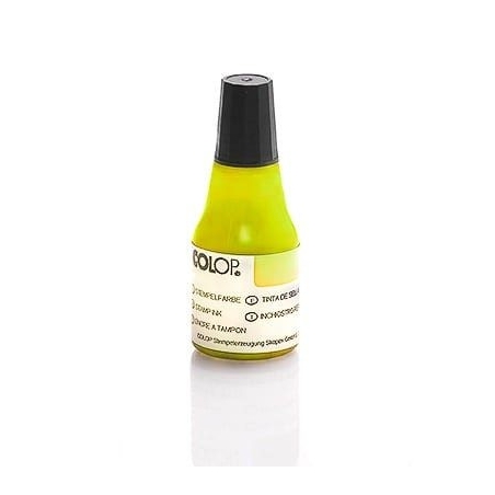 Flacon Encre à tampon - Néon UV - Colop E117 - Jaune - 25 ml