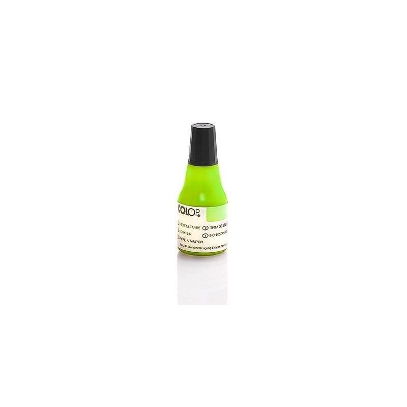 Flacon Encre à tampon - Néon UV - Colop E117 - Vert - 25 ml
