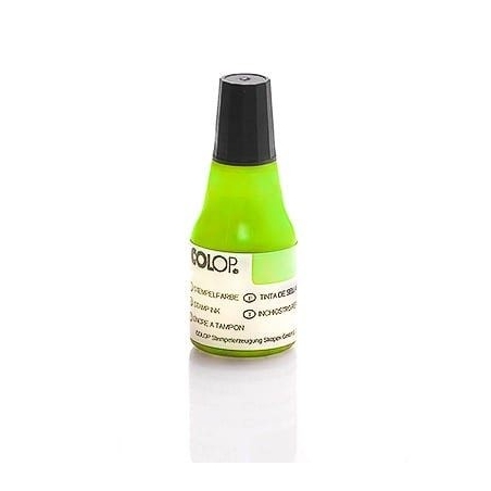 Flacon Encre à tampon - Néon UV - Colop E117 - Vert - 25 ml