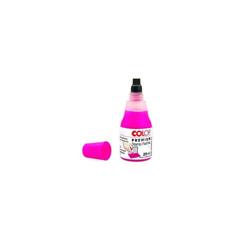 Flacon Encre à tampon - Néon UV - Colop E117 - Rose - 25 ml