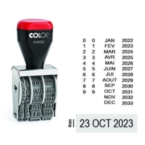 Tampon dateur Colop 04000 encrage séparé - 4mm