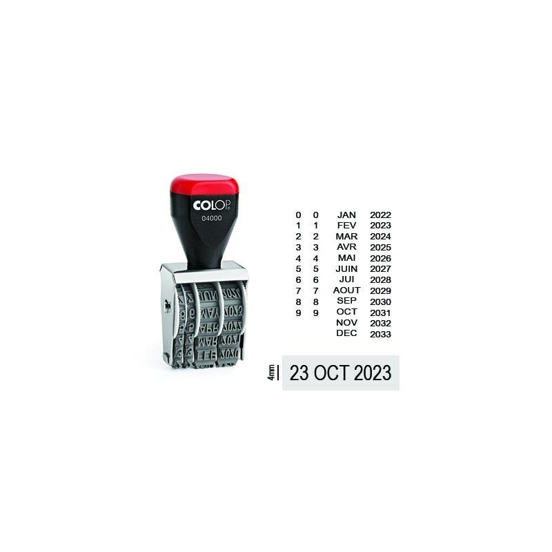 Tampon dateur Colop 04000 encrage séparé - 4mm