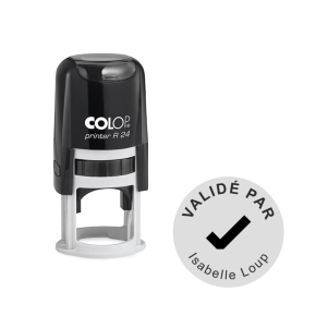 Tampon Colop Printer Line R24 - 5 lignes max. - Ø 24 mm