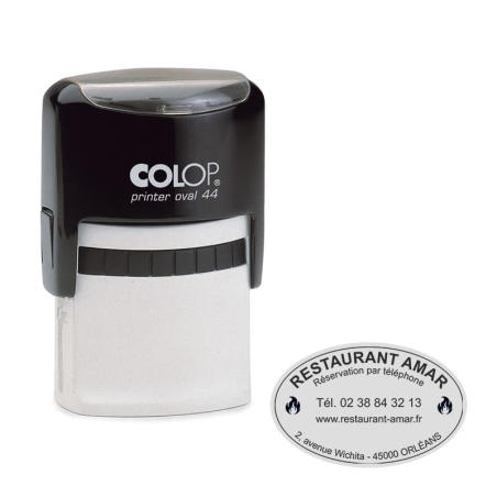 Tampon Colop Printer Line Ovale 44 - 5 lignes max. - 44x28 mm