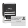 Tampon dateur Colop Printer 55 - 3+3 lignes - 60x40 mm