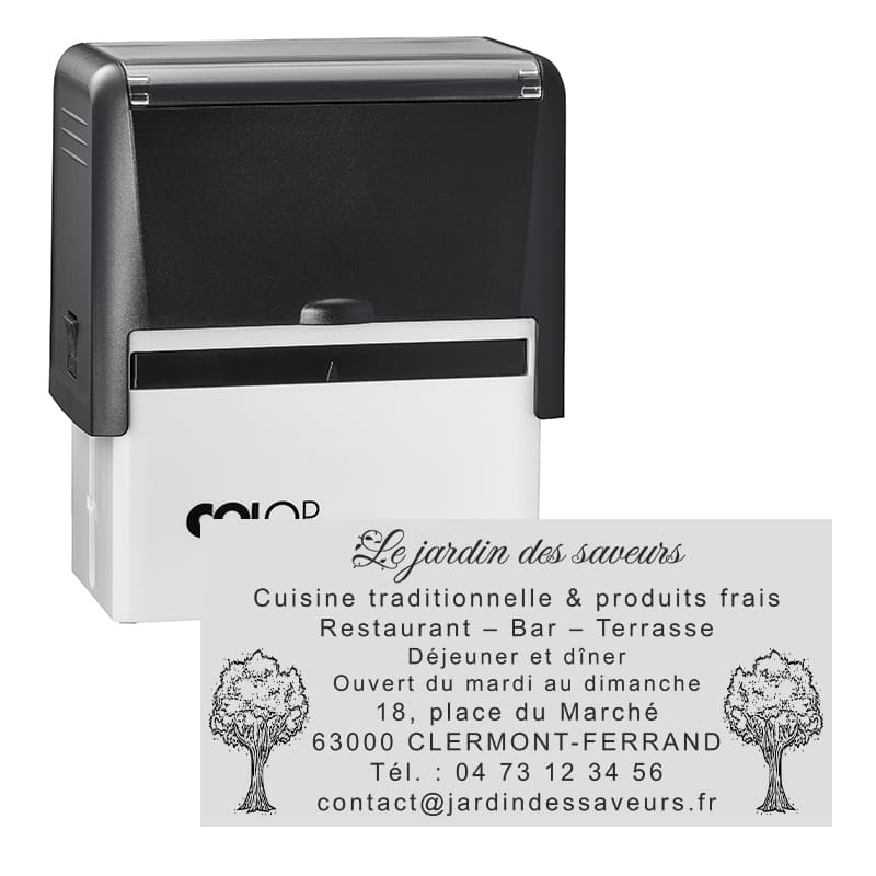 Tampon Colop Compact 60 - 9 lignes max. - 76x37 mm