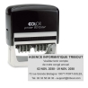 Tampon double dateur Colop Printer 60 - 3+2 lignes - 76x37 mm