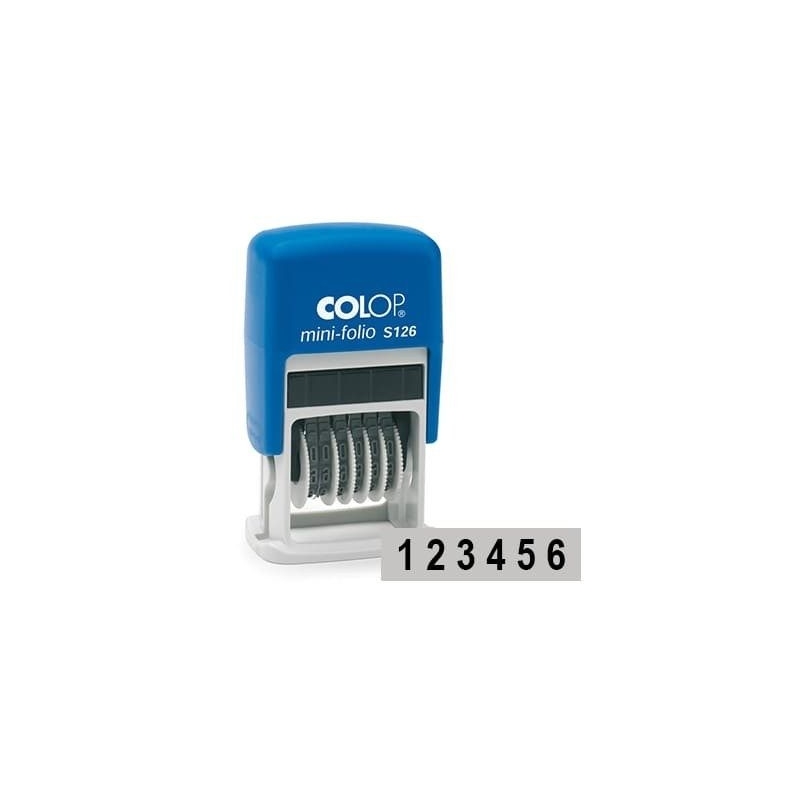 Tampon mini numéroteur Colop S126 - 6 bandes
