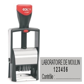Tampon numéroteur Colop Classic Line 2106 - 6 bandes
