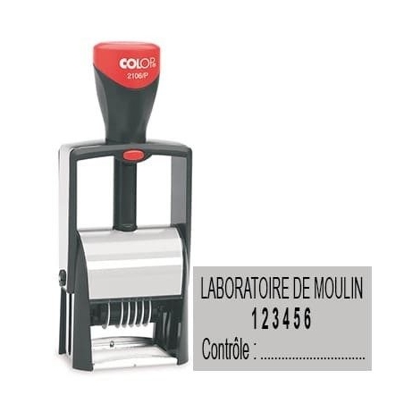Tampon numéroteur Colop Classic Line 2106 - 6 bandes