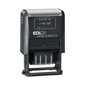 Tampon dateur Colop S260/L2 - Payé le...par