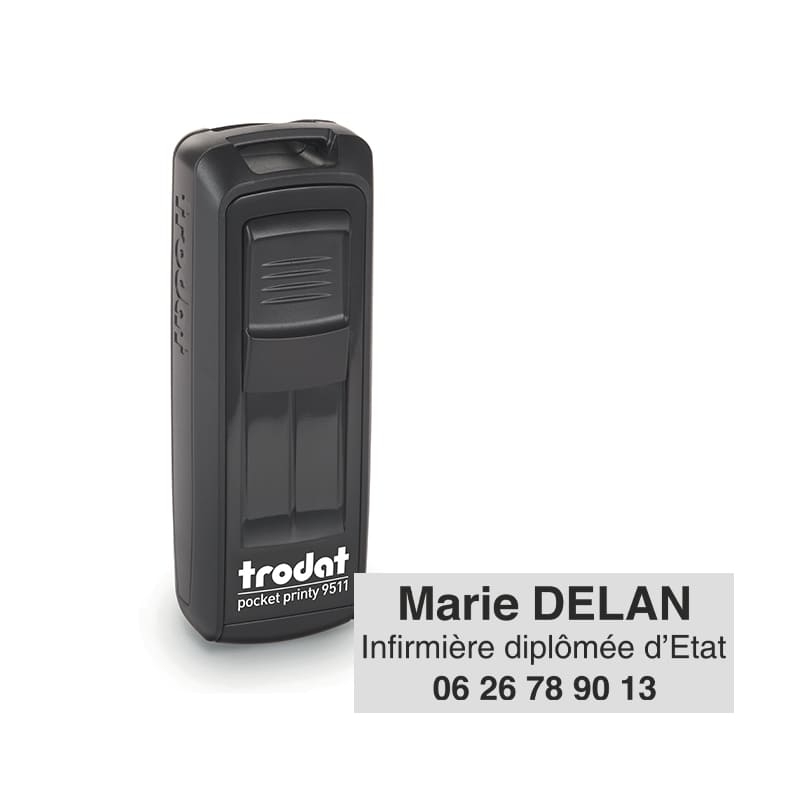 Tampon Trodat Mobile Printy 9511 - 3 lignes - 38x14 mm