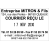 Tampon Dateur Trodat 5474 - 3+3 lignes - Metal Line - 60X40mm