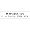 Tampon personnalisé - Shiny S-832 - 3 lignes max - 75x15 mm