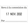 Tampon dateur Colop Classic Line 2106P - 1+1 lignes - 41x24 mm