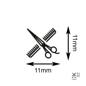 Tampon Ciseaux & Peigne