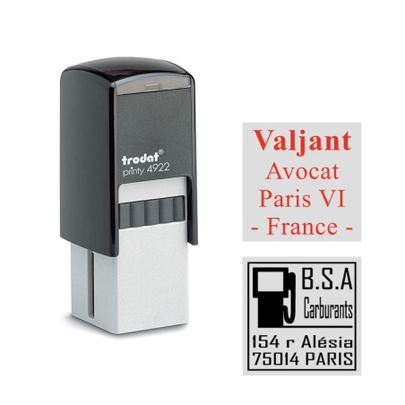 Tampon Trodat Printy 4922 - 4 Lignes personnalisables - 20X20