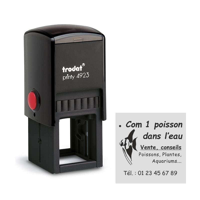 Tampon Trodat Printy 4923 - 6 Lignes personnalisables - 30X30