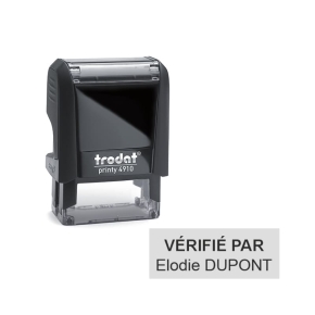 Tampon Trodat Printy 4910 - 2 Lignes personnalisables - 26X9mm