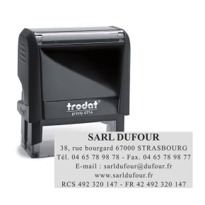 Tampon Trodat Printy 4914 - 6 Lignes personnalisables - 64x26mm