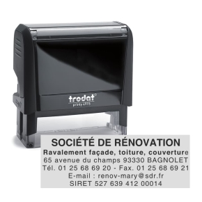 Tampon Trodat Printy 4915 - 6 Lignes personnalisables - 70X25mm