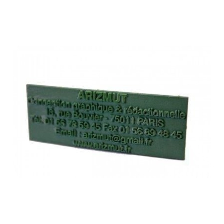 Plaque de remplacement en caoutchouc - 2 lignes