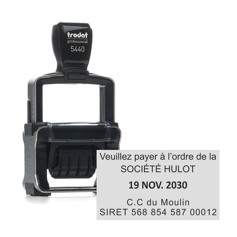 Tampon Dateur Trodat 5440 Metal Line 4.0 - 49X28