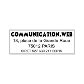 Tampon Trodat Printy 4912 - 4 Lignes personnalisables - 47X18mm