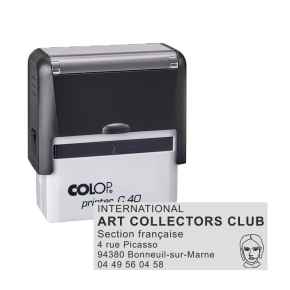 Tampon Colop Compact 40 - 6 lignes max. - 59x23 mm