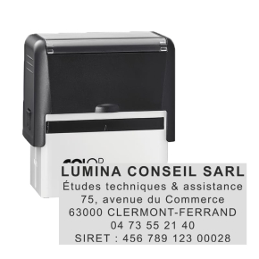 Tampon Colop Compact 50 - 6 lignes max. - 69x30 mm
