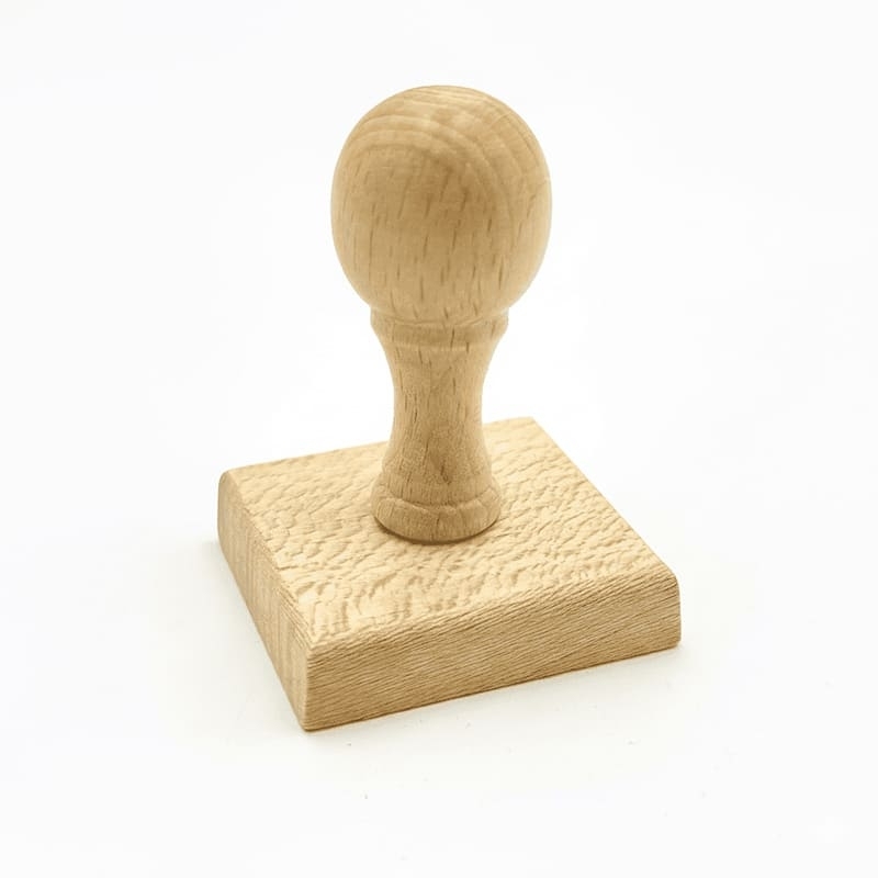 Monture tampon en bois vierge