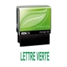Tampon formule LETTRE VERTE