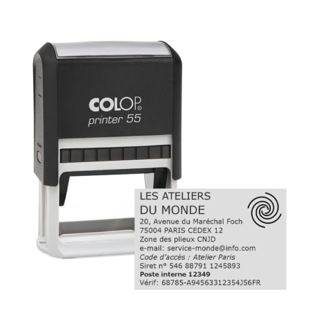 Tampon Colop Printer Line 55 - 10 lignes max. - 60x40 mm