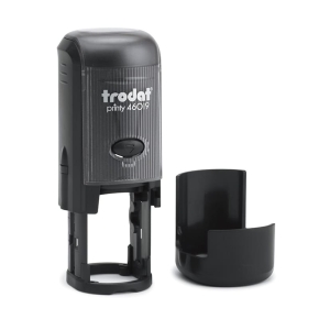 Tampon Texte Trodat 46019 rond - 4 lignes personnalisables - 19mm Ø