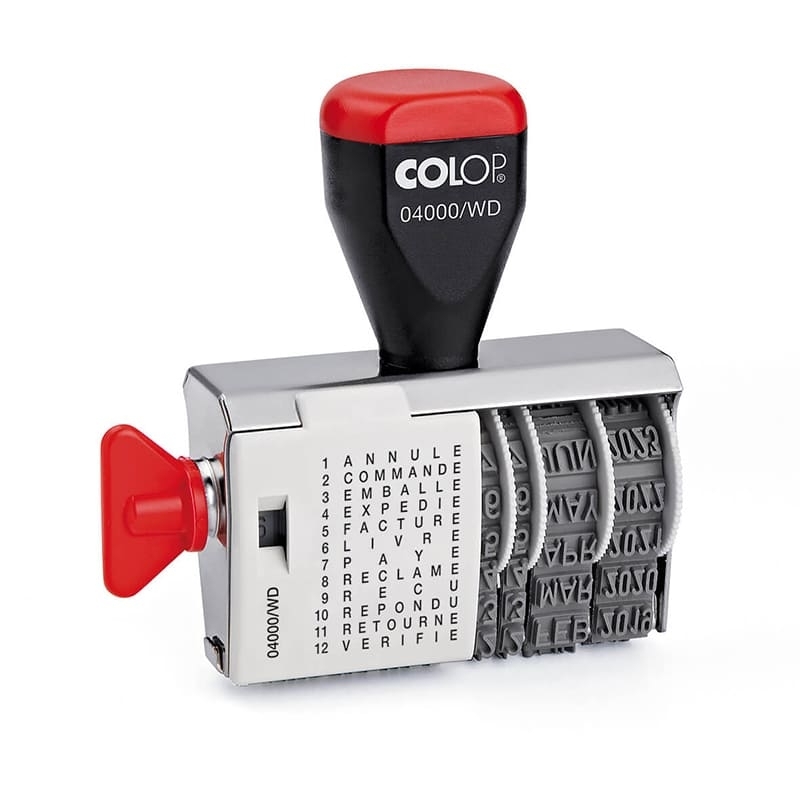Tampon dateur formules Colop 04000/WD encrage séparé - 4 mm