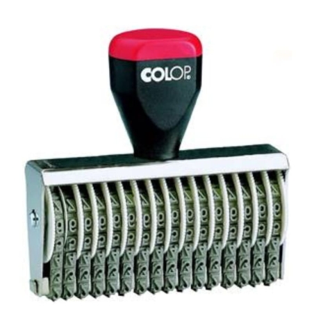 Tampon numéroteur Colop 04016 encrage séparé - 16 bandes - 4mm