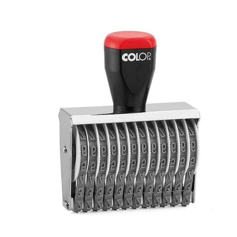 Tampon numéroteur Colop 07012 encrage séparé - 12 bandes - 7mm