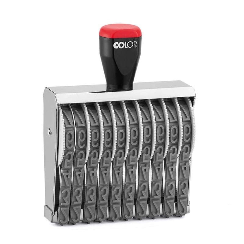 Tampon numéroteur Colop 15010 encrage séparé - 10 bandes - 15mm