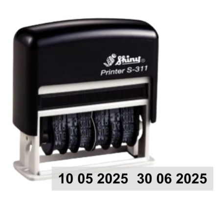 Tampon double-dateur Shiny S-311 3mm de haut