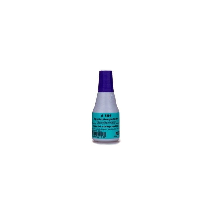 FLACON ENCRE TAMPON SECHAGE RAPIDE - COLOP E191 - BLEU - 25 ML