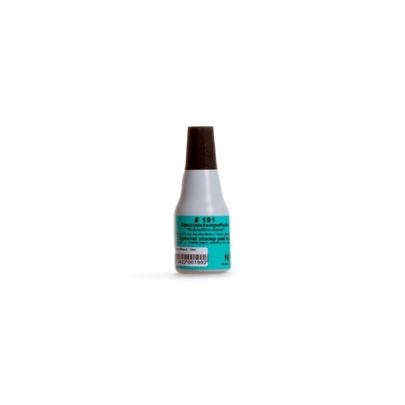 FLACON ENCRE TAMPON SECHAGE RAPIDE - COLOP E191 - NOIR - 25 ML