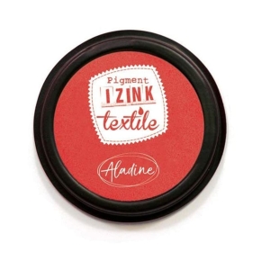 Encreur textile 70mm Ø - Rouge Santal