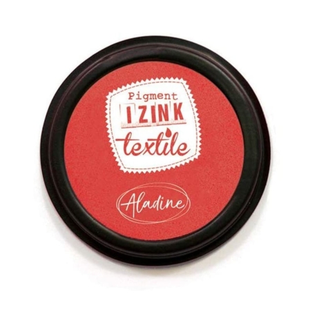 Encreur textile 70mm Ø - Rouge Santal
