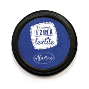 Encreur textile 70mm Ø - Bleu Indigo